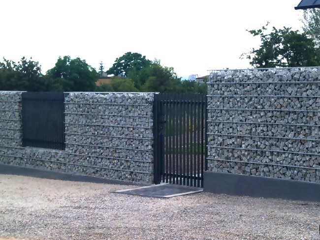 finální provedení gabionů finální provedení gabionů